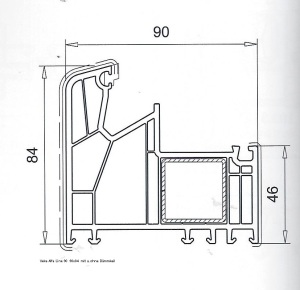 Veka Alfa Line 90 MD 90x84 Rahmen